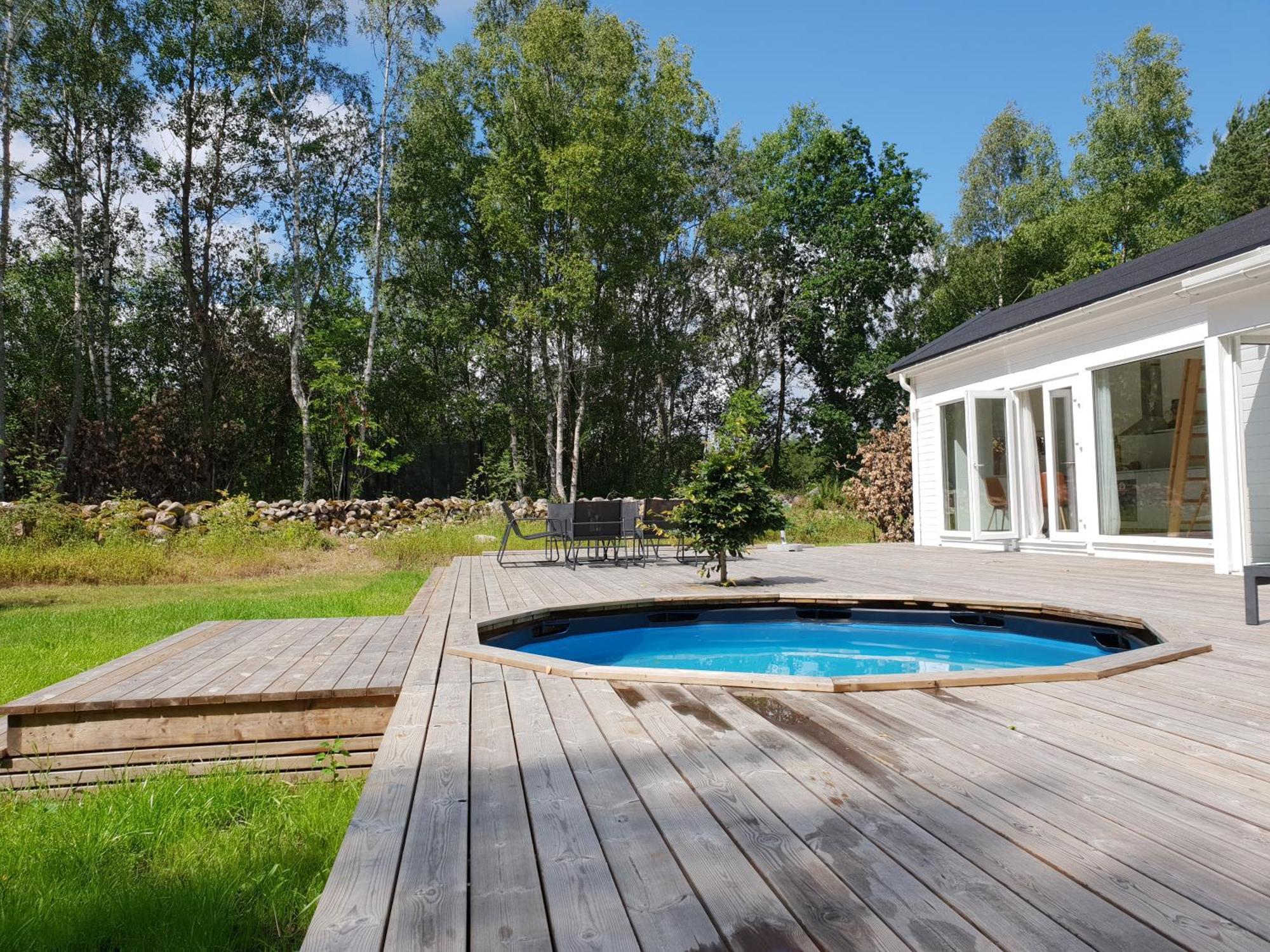 Cabin In The Forest With Spa Bath Västra Torup Exteriör bild
